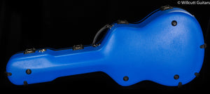 Calton Medium Jumbo Case, Martin 000-18, Blue Exterior/ Silver Interior