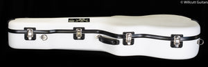Calton Medium Jumbo Case, Martin 000-18, White Exterior/ Burgundy Interior