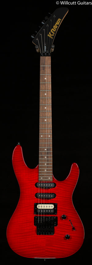 Kramer Striker Figured HSS Transparent Red w/Floyd Rose Special (206)