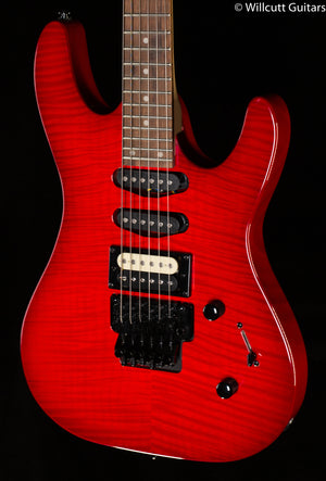 Kramer Striker Figured HSS Transparent Red w/Floyd Rose Special (206)