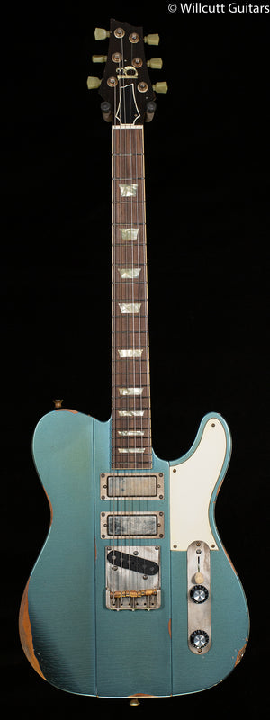 B3 Gene Baker Phoenix V Bound Fretboard and Inlays Distressed (094)