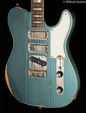 B3 Gene Baker Phoenix V Bound Fretboard and Inlays Distressed (094)