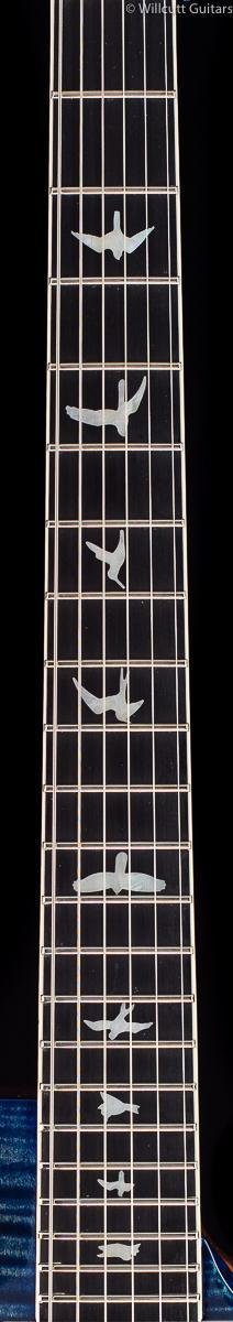 PRS McCarty Singlecut 594 Wood Library River Blue Wrap Burst Maple Neck