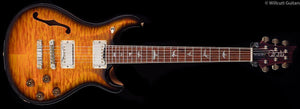 PRS McCarty 594 Semi Hollow Wood Library Amber Smokeburst