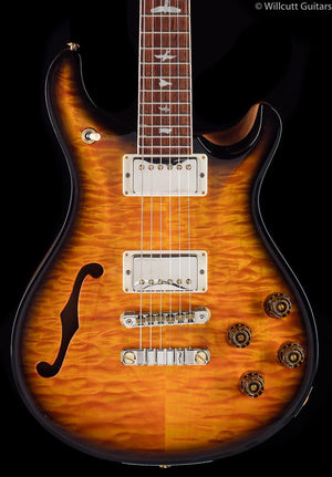 PRS McCarty 594 Semi Hollow Wood Library Amber Smokeburst
