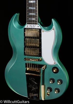 Gibson Custom Shop 1963 SG Custom Willcutt Exclusive Inverness Green Maestro VOS (853)