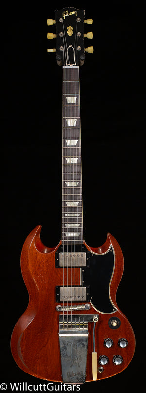 Gibson 1964 SG Standard Reissue w/ Maestro Vibrola Heavy Aged Faded Cherry (964)