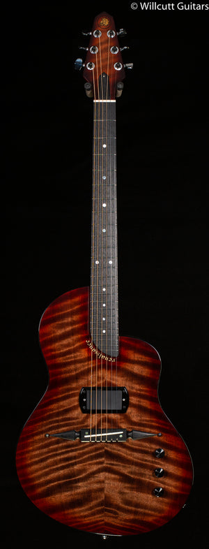 Rick Turner RS6 Standard Deuce Amplicoustic Curly Redwood Burst (669)
