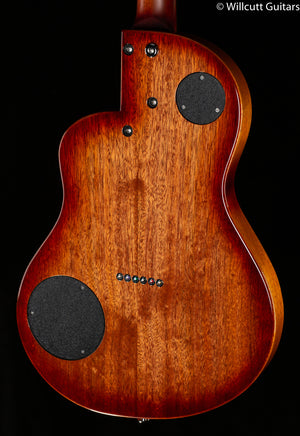 Rick Turner RS6 Standard Deuce Amplicoustic Curly Redwood Burst (669)