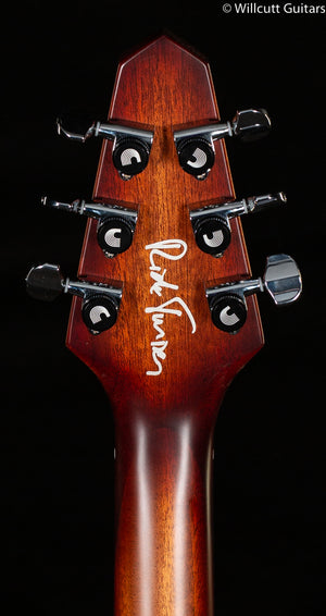 Rick Turner RS6 Standard Deuce Amplicoustic Curly Redwood Burst (669)