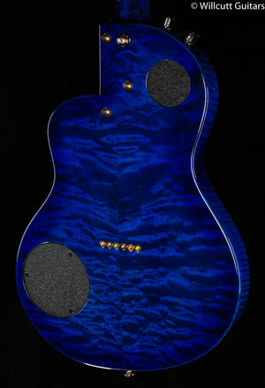 Rick Turner Renaissance RS6 Standard Steel String AmpliCoustic Guitar Flame Maple Blue Lagoon finish (779)