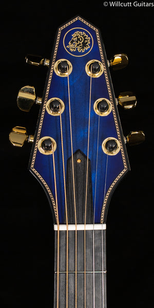 Rick Turner Renaissance RS6 Standard Steel String AmpliCoustic Guitar Flame Maple Blue Lagoon finish (779)