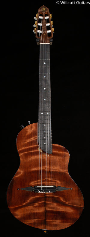 Rick Turner RN6 Standard Hybrid Nylon String Amplicoustic Flamed Redwood (782)