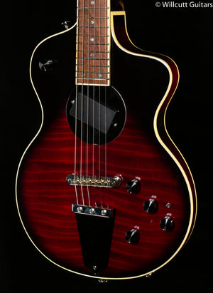 Rick Turner Model 1 Deluxe Electric Guitar Curly Redwood Red Teardrop Burst (799)