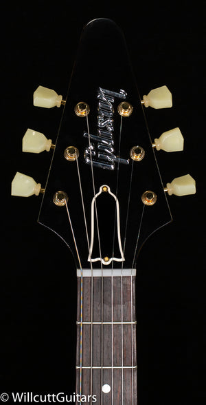 Gibson Custom Shop 1958 Korina Flying V White Pickguard Natural (682)