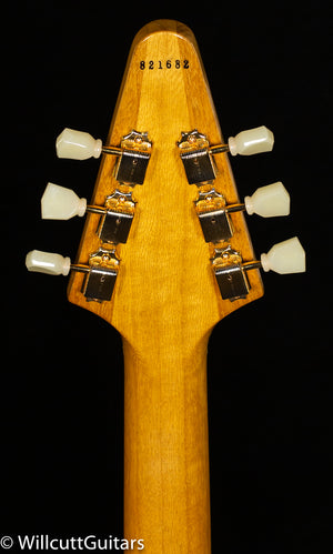 Gibson Custom Shop 1958 Korina Flying V White Pickguard Natural (682)