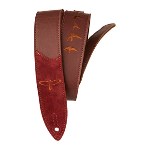 PRS Premium Leather Strap, Birds Embroidery