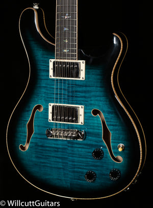 PRS SE Hollowbody II Piezo  Peacock Blue Smokeburst