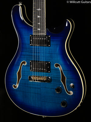 2022 PRS SE Hollowbody II, Maple top and back Faded Blue Burst (901)