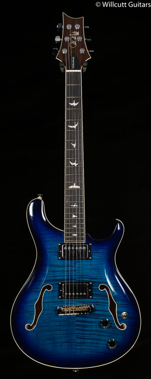 PRS SE Hollowbody II, Maple top and back Faded Blue Burst (144)