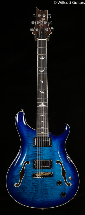 2022 PRS SE Hollowbody II, Maple top and back Faded Blue Burst (159)