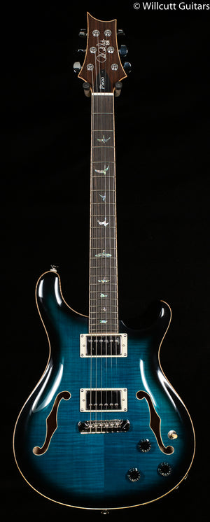 PRS SE Hollowbody II Piezo, Maple top Peacock Blue Smokeburst (194)
