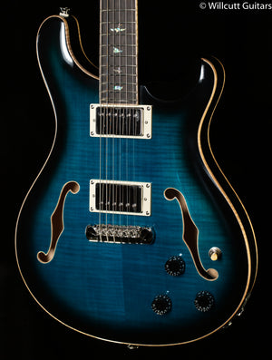 PRS SE Hollowbody II Piezo, Maple top Peacock Blue Smokeburst (194)