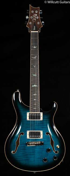 PRS SE Hollowbody II Piezo, Maple top Peacock Blue Smokeburst (415)