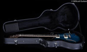 PRS SE Hollowbody II Piezo, Maple top Peacock Blue Smokeburst (415)
