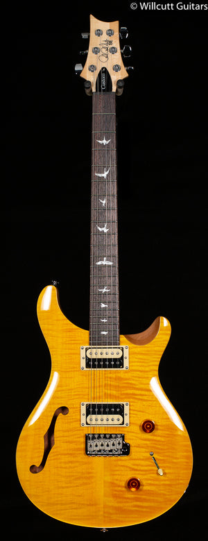 2021 PRS SE Custom 22 Semi-Hollow Santana Yellow (085)
