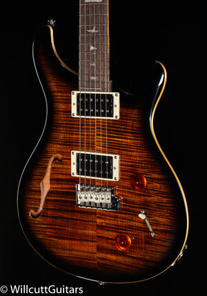 PRS SE Custom 22 Semi-Hollow Black Gold Sunburst (440)