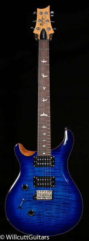 PRS SE Custom 24 Maple Top Faded Blue Burst Lefty (288)