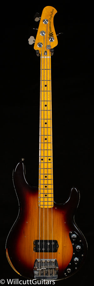 Ernie Ball Music Man Cliff Williams StingRay Bass Back in Burst Bass Guitar