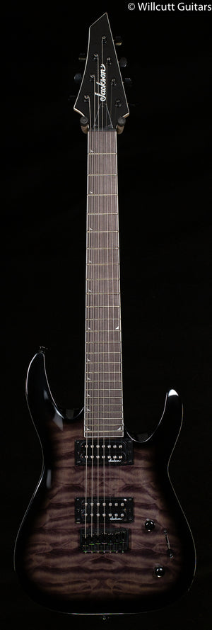 Jackson JS Series Dinky Arch Top JS22Q-7 DKA HT Amaranth Fingerboard Transparent Black Burst (819)