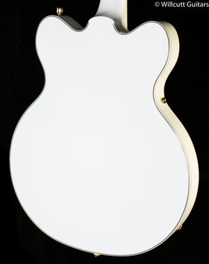 Gretsch G5422GLH Electromatic Classic Hollow Body Double-Cut with Gold Hardware, Left-Handed, Laurel Fingerboard, Snowcrest White (945)