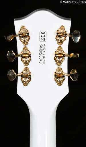 Gretsch G5422GLH Electromatic Classic Hollow Body Double-Cut with Gold Hardware, Left-Handed, Laurel Fingerboard, Snowcrest White (945)
