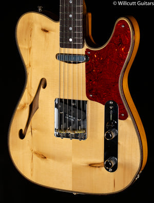 Fender Custom Shop 2020 Limited Knotty Pine Telecaster Thinline Antique Natural