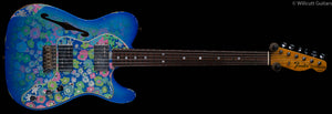 Fender Custom Shop LTD '72 Tele Thinline Relic Aged Blue Flower (672)