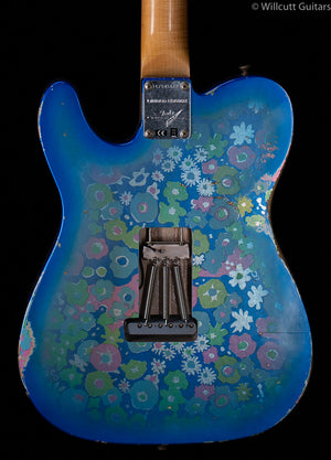 Fender Custom Shop LTD '72 Tele Thinline Relic Aged Blue Flower (672)