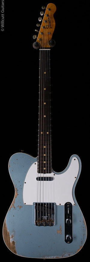 Fender Custom Shop 2020 64 Telecaster Custom Heavy Relic Aged Blue Ice Metallic (604)
