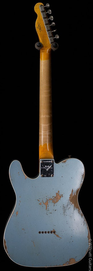Fender Custom Shop 2020 64 Telecaster Custom Heavy Relic Aged Blue Ice Metallic (604)