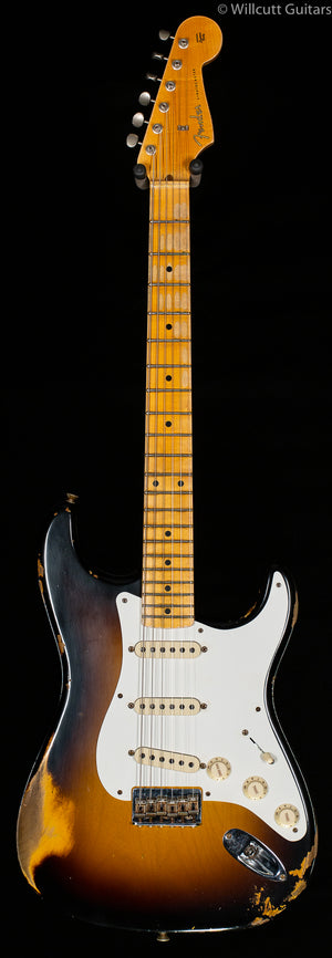 Fender Custom Shop Troposphere Strat Hard-Tail Heavy Relic Super Faded Aged 2-Color Sunburst