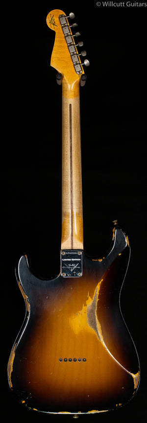 Fender Custom Shop Troposphere Strat Hard-Tail Heavy Relic Super Faded Aged 2-Color Sunburst