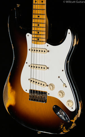 Fender Custom Shop Troposphere Strat Hard-Tail Heavy Relic Super Faded Aged 2-Color Sunburst