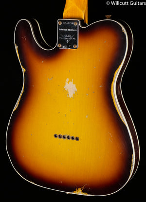 Fender Custom Shop Cunife Tele Custom Relic Faded Aged Chocolate 3-Color Sunburst