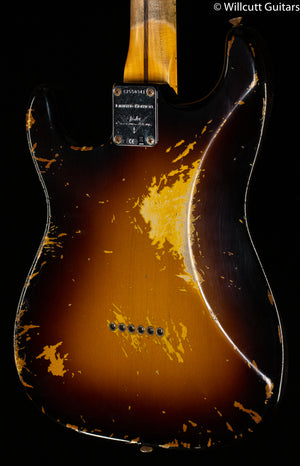 Fender Custom Shop Troposphere Strat Hard-Tail Heavy Relic Super Faded Aged 2-Color Sunburst