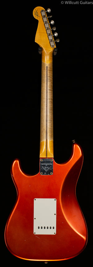 Fender Custom Shop '50s Dual Mag II Stratocaster Journeyman Relic Faded Aged Melon Candy Metallic