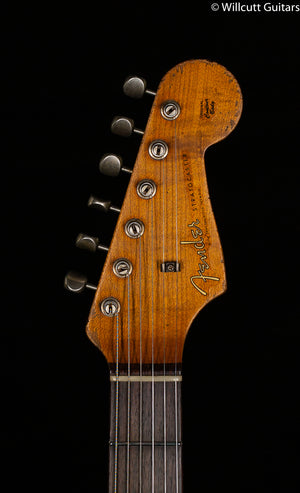 Fender Custom Shop LTD 60/63 Stratocaster Super Faded Aged Black over 3-Tone Sunburst