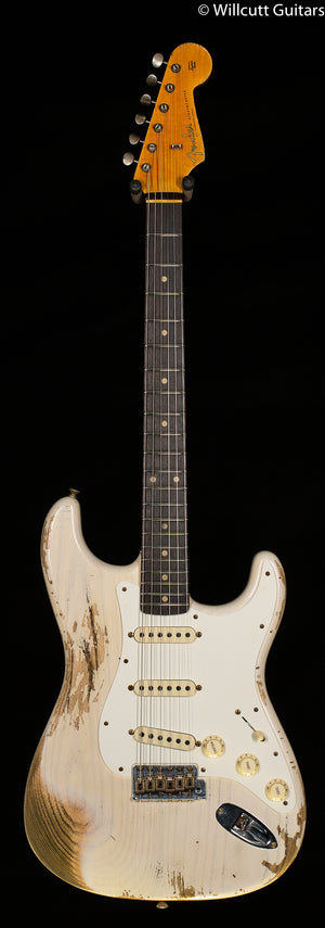 Fender Custom Shop 1959 Stratocaster Heavy Relic Rosewood Fingerboard Aged White Blonde (765)