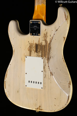 Fender Custom Shop 1959 Stratocaster Heavy Relic Rosewood Fingerboard Aged White Blonde (765)